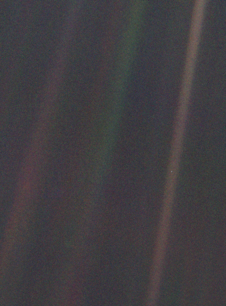 Can you find the pale blue dot?
